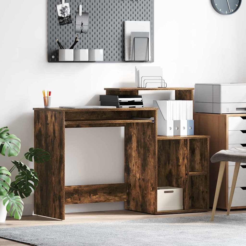 Asztal Füstölt tölgy Szerelt Fa 120,5 x 44 x 88,5 cm