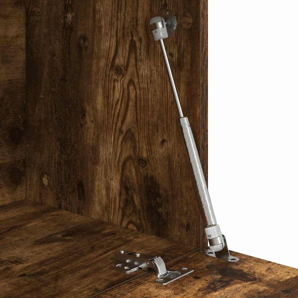Asztal Füstölt tölgy 71.5 x 31.5 x 106.5 cm Szerelt Fa