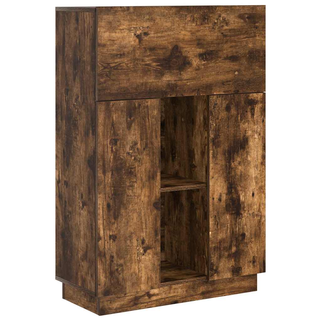 Asztal Füstölt tölgy 71.5 x 31.5 x 106.5 cm Szerelt Fa