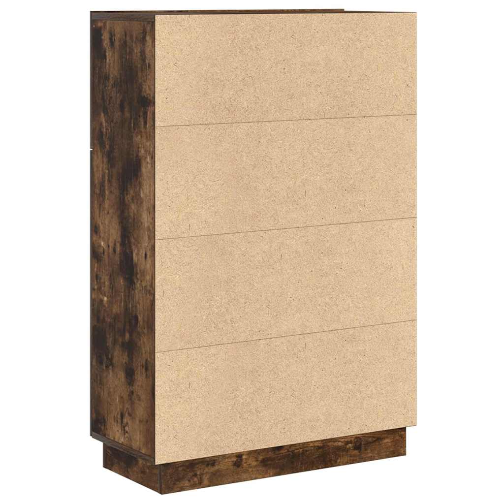 Asztal Füstölt tölgy 71.5 x 31.5 x 106.5 cm Szerelt Fa