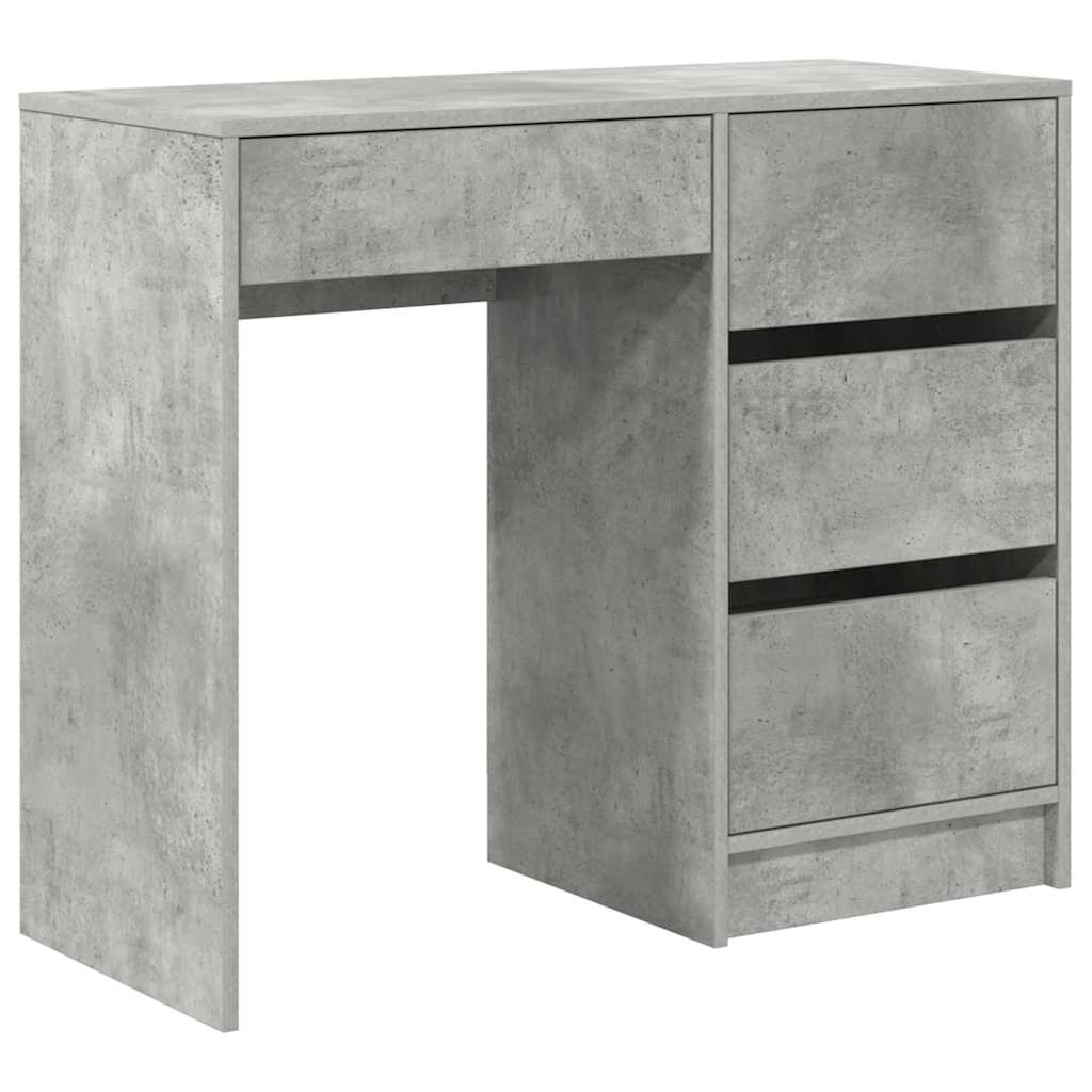 Asztal Beton Szürke Szerelt Fa 90 x 37.5 x 75 cm