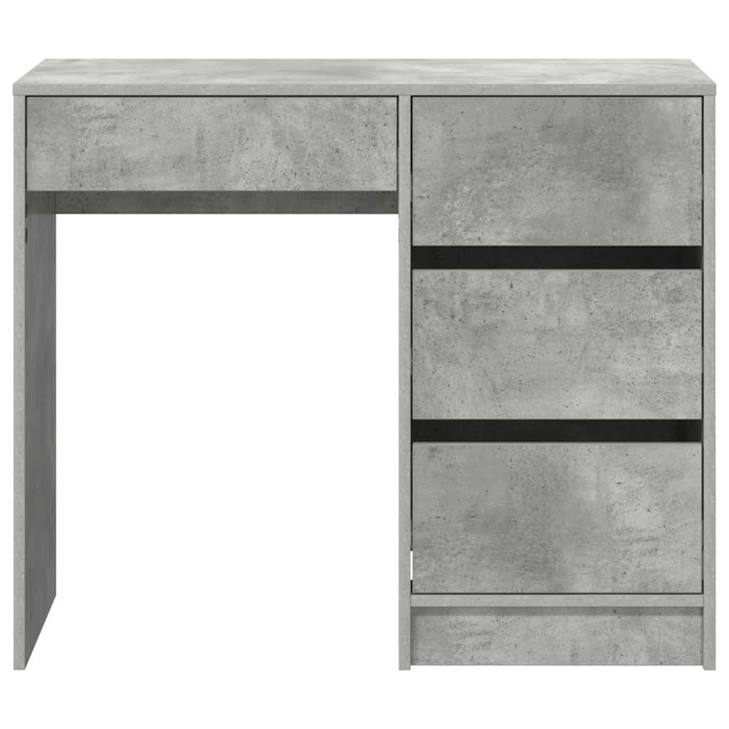 Asztal Beton Szürke Szerelt Fa 90 x 37.5 x 75 cm