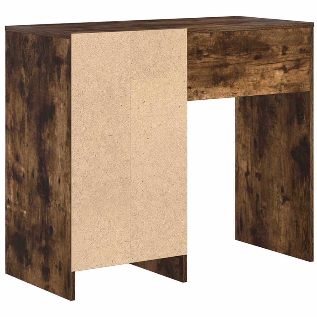 Asztal Füstölt tölgy Szerelt Fa 90 x 37.5 x 75 cm
