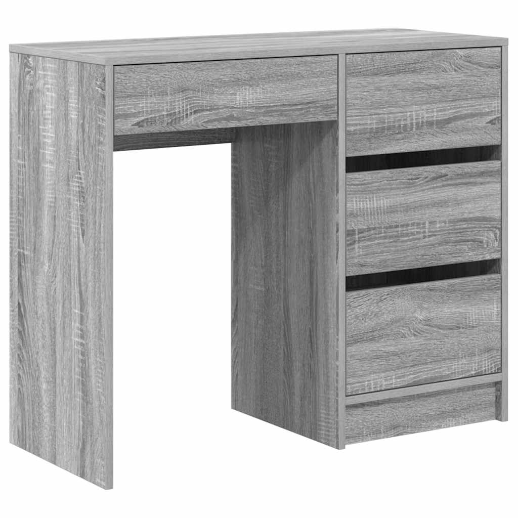 Asztal Szürke Sonoma Szerelt Fa 90 x 37.5 x 75 cm