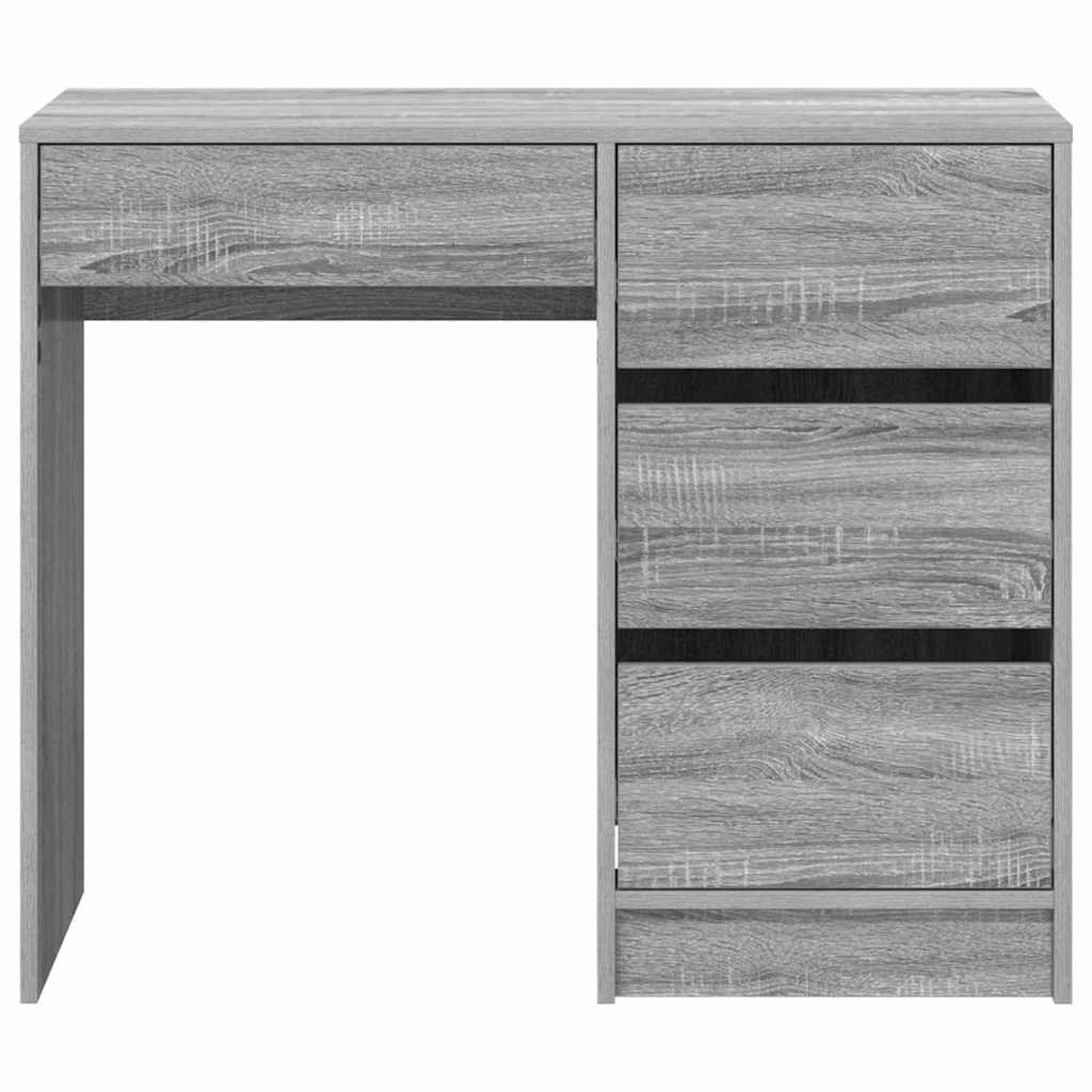 Asztal Szürke Sonoma Szerelt Fa 90 x 37.5 x 75 cm