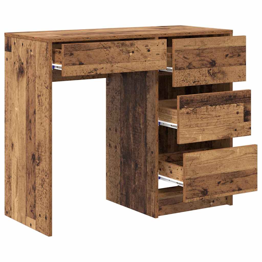Asztal Öreg fa Szerelt Fa 90 x 37.5 x 75 cm