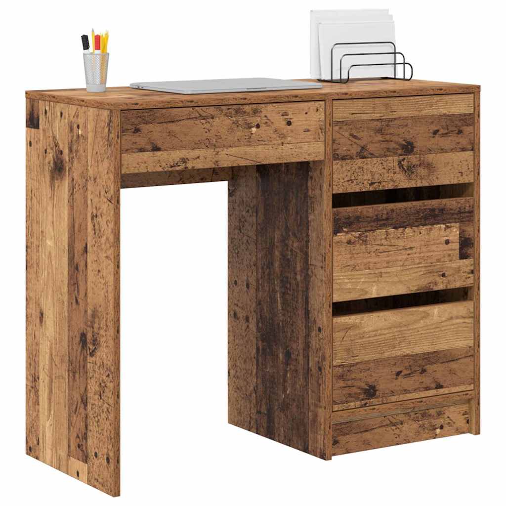 Asztal Öreg fa Szerelt Fa 90 x 37.5 x 75 cm