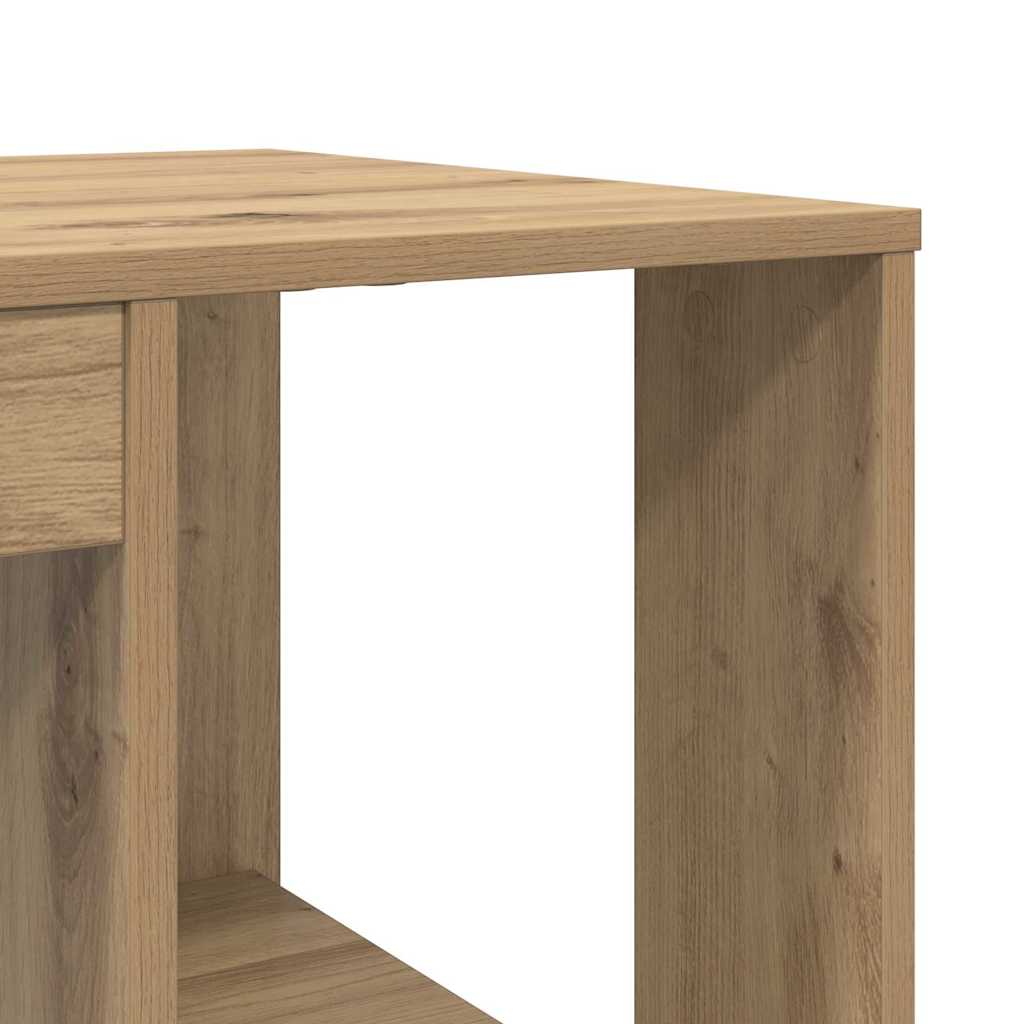 Asztal Artisan tölgy Szerelt Fa 130 x 50.5 x 75 cm