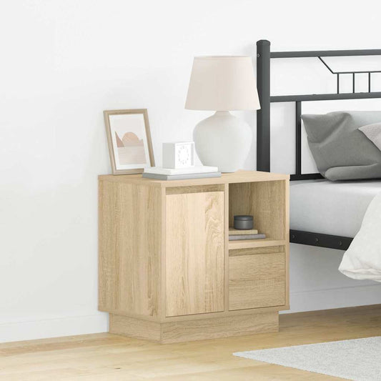 Éjjeliszekrény 2 pcs Sonoma tölgy 50 x 34,5 x 50 cm Faanyag