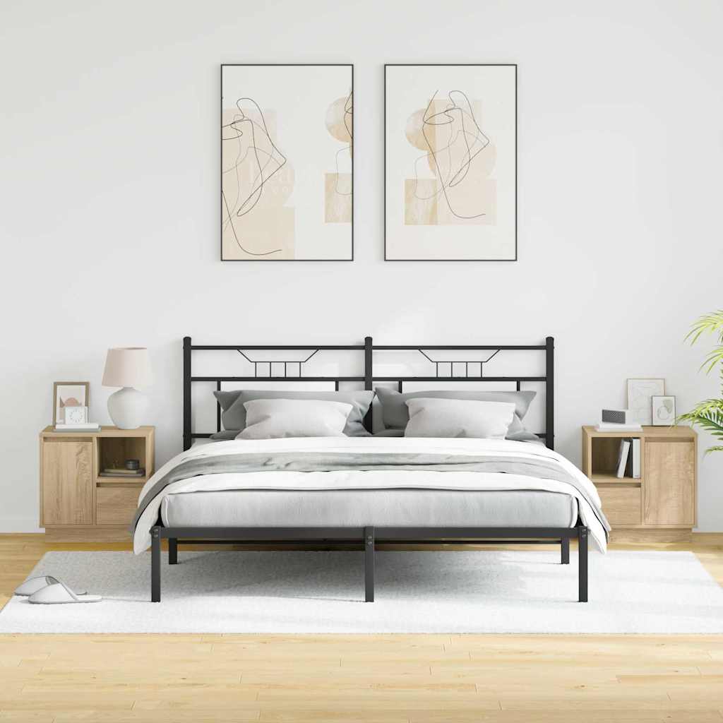 Éjjeliszekrény 2 db Sonoma tölgy 50 x 34,5 x 50 cm Szerelt fa