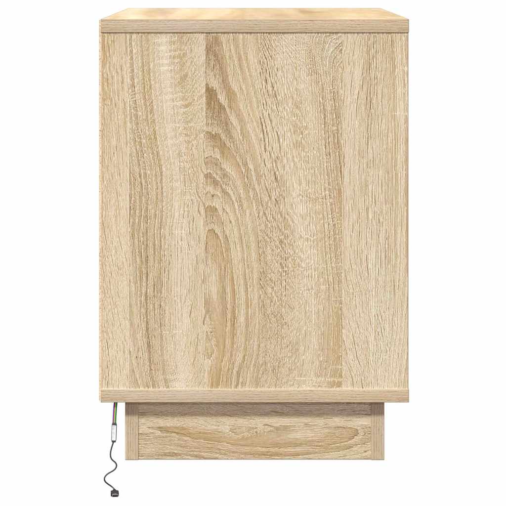 Éjjeliszekrény 2 db Sonoma tölgy 50 x 34,5 x 50 cm Szerelt fa