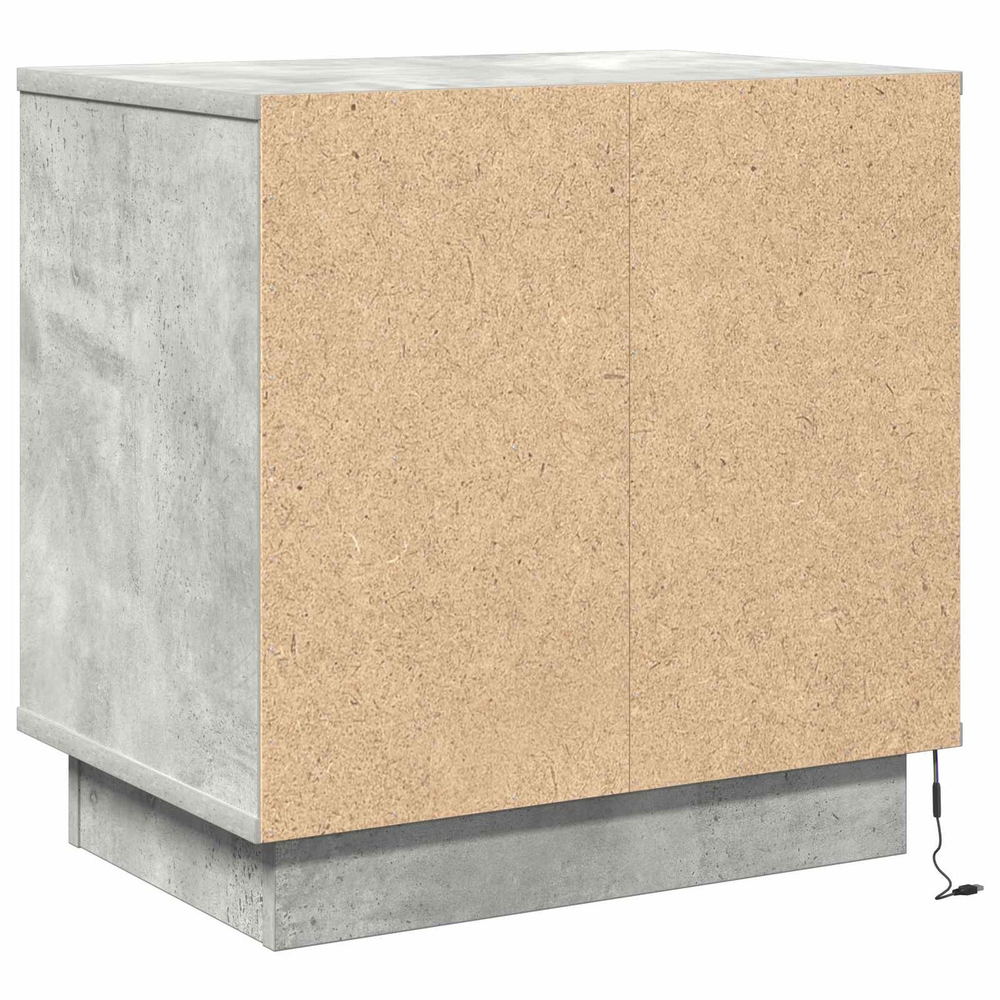 Éjjeliszekrény 2 db Beton Szürke 50 x 34,5 x 50 cm Szerelt fa
