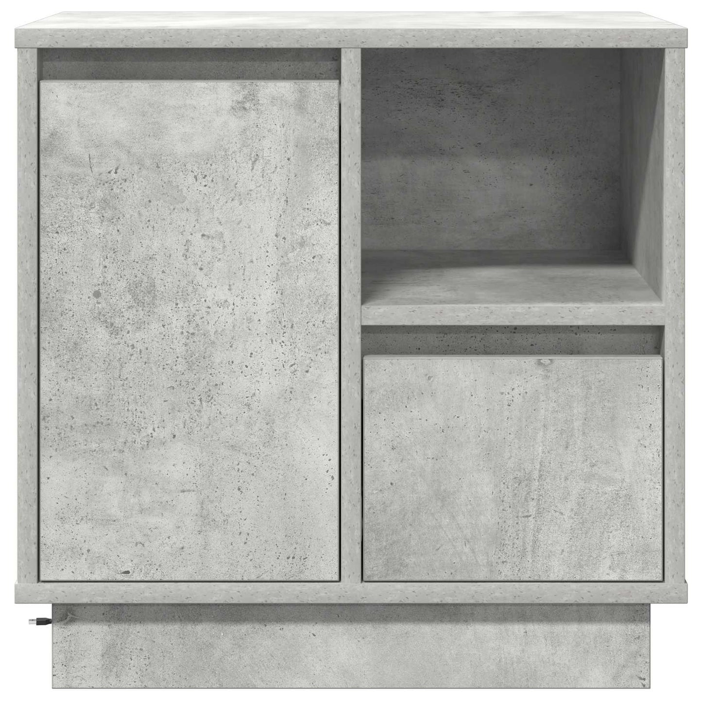 Éjjeliszekrény 2 db Beton Szürke 50 x 34,5 x 50 cm Szerelt fa
