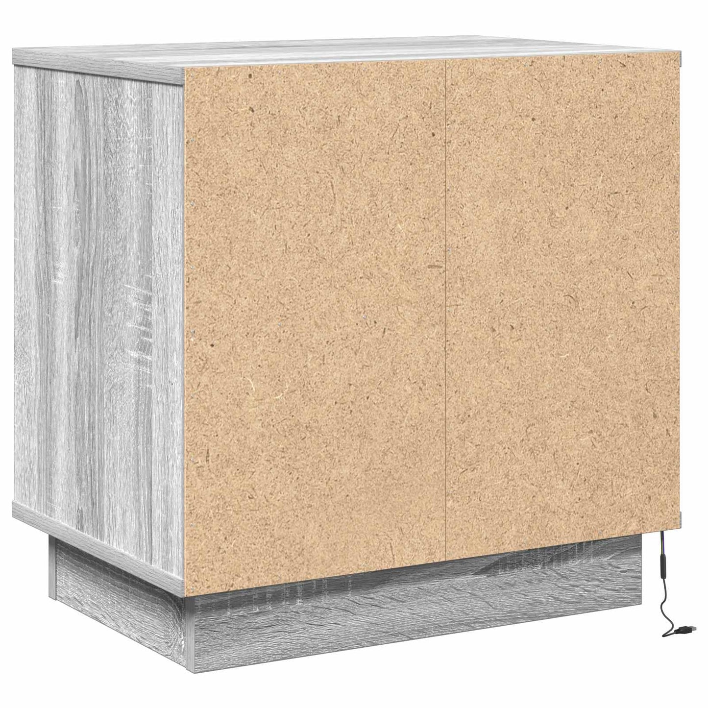 Éjjeliszekrény 2 db Szürke 50 x 34,5 x 50 cm Szerelt fa