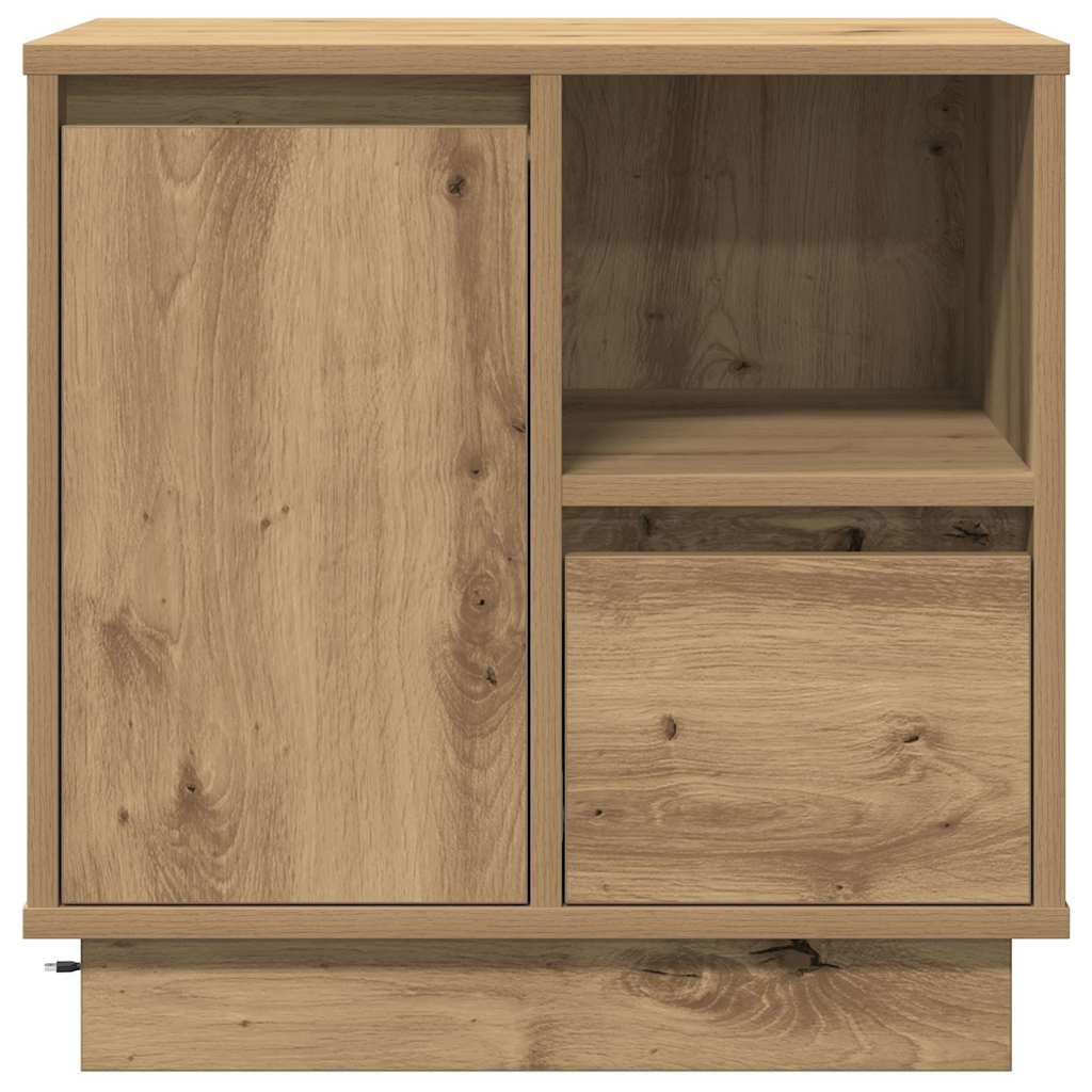 Éjjeliszekrény 2 db Artisan tölgy 50 x 34,5 x 50 cm Szerelt fa