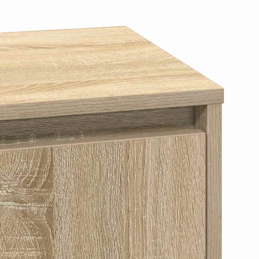 Éjjeliszekrény 2 db Sonoma tölgy 39 x 34,5 x 50 cm Szerelt fa