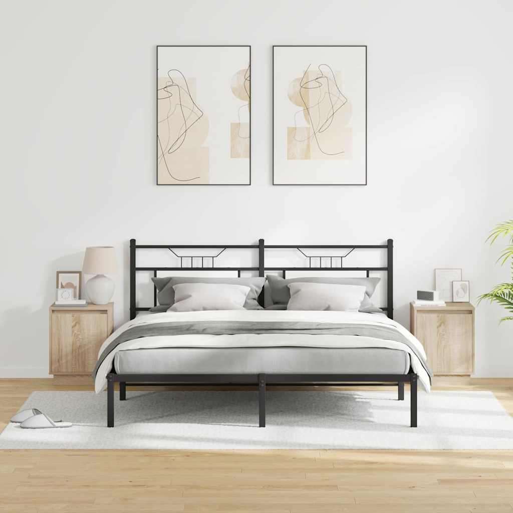 Éjjeliszekrény 2 db Sonoma tölgy 39 x 34,5 x 50 cm Szerelt fa