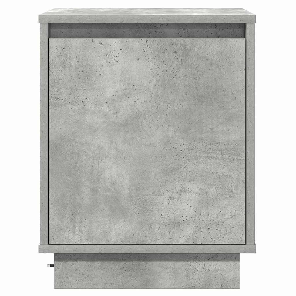 Éjjeliszekrény 2 db Beton Szürke 39 x 34,5 x 50 cm Szerelt fa
