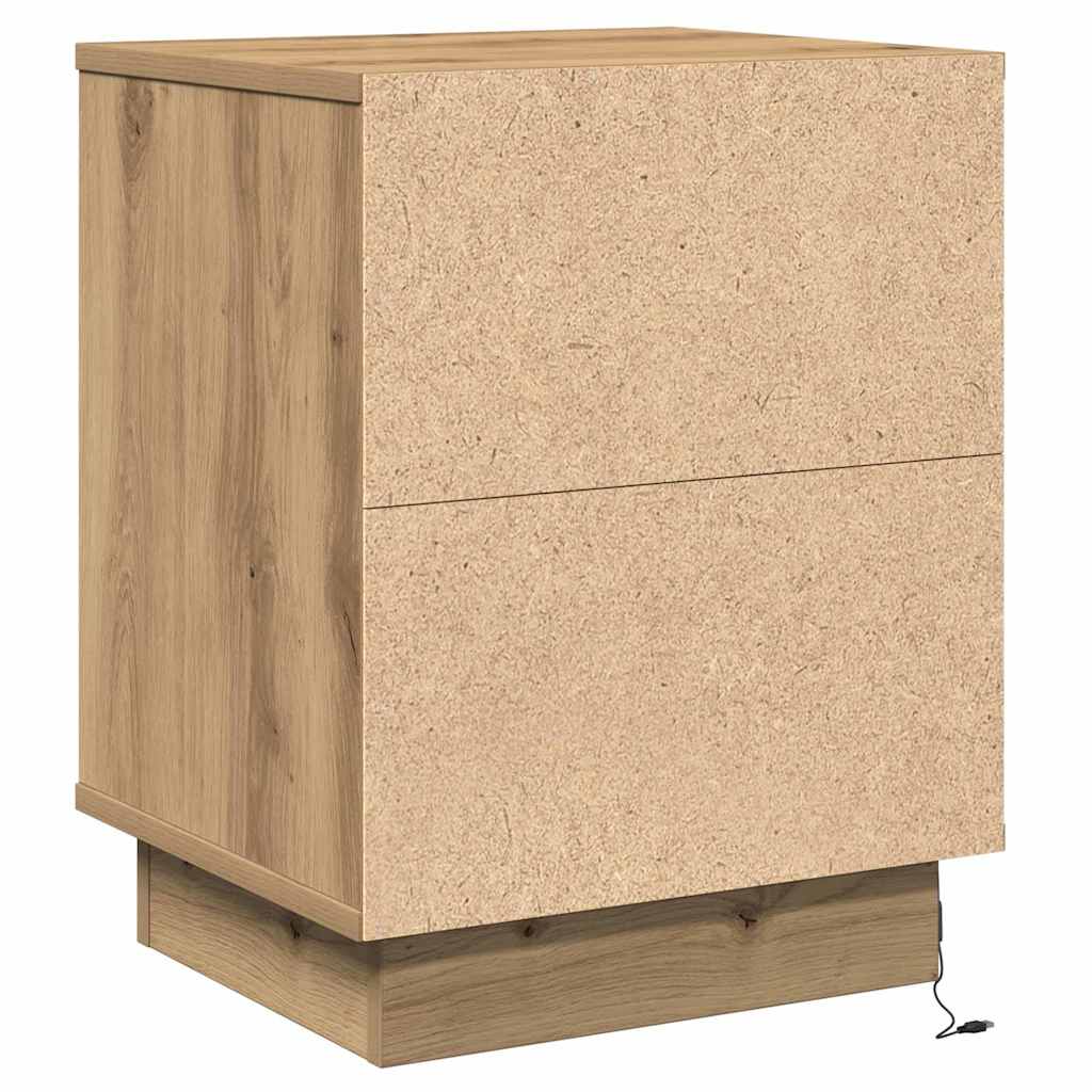 Éjjeliszekrény 2 db Artisan tölgy 39 x 34,5 x 50 cm Szerelt fa