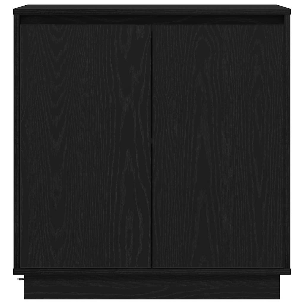 LED tálaló Fekete Tölgy 71 x 34,5 x 75 cm Szerelt Fa