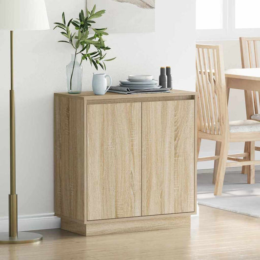 LED tálaló részére Sonoma Tölgy 71 x 34,5 x 75 cm Faanyag