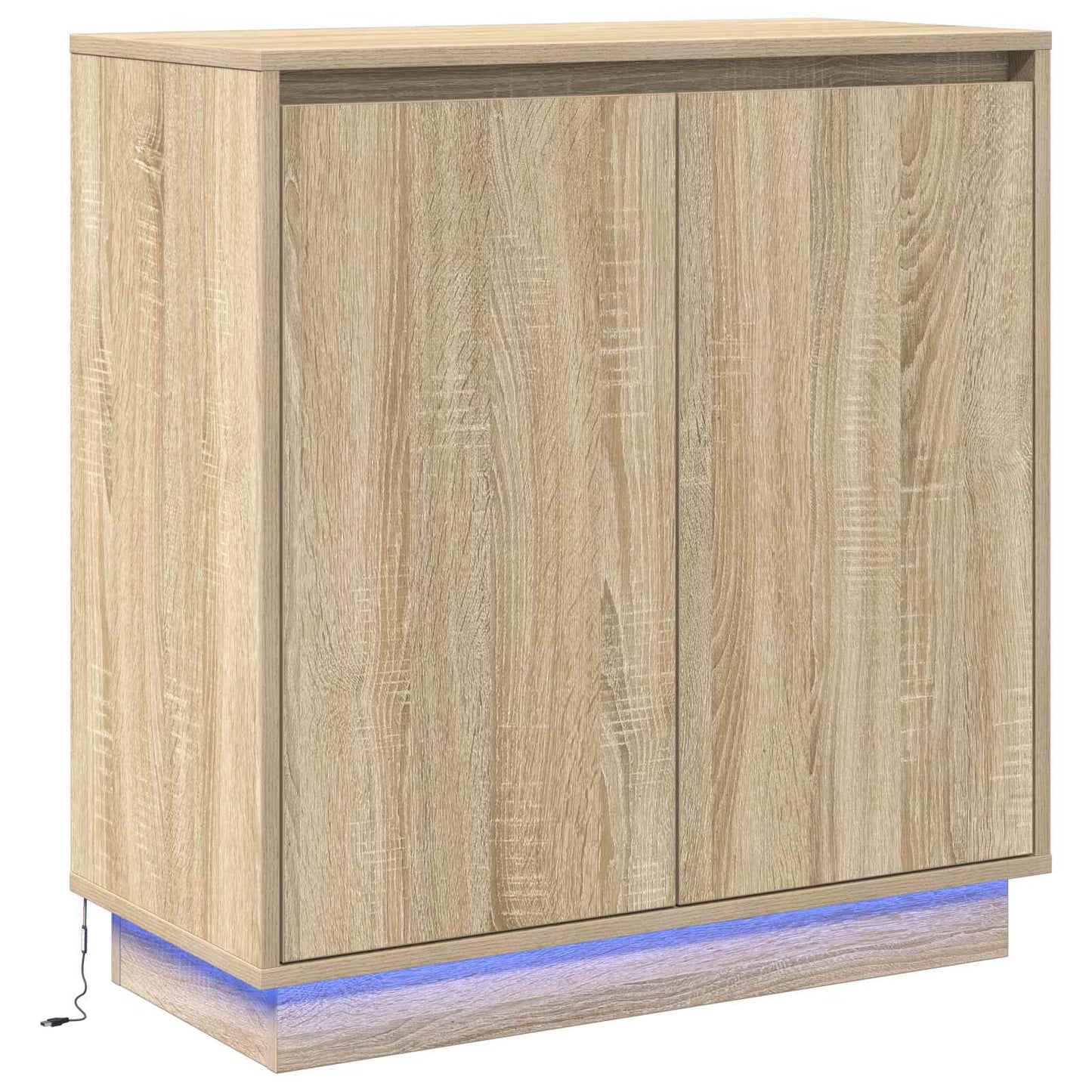 LED tálaló Sonoma Tölgy 71 x 34,5 x 75 cm Szerelt Fa