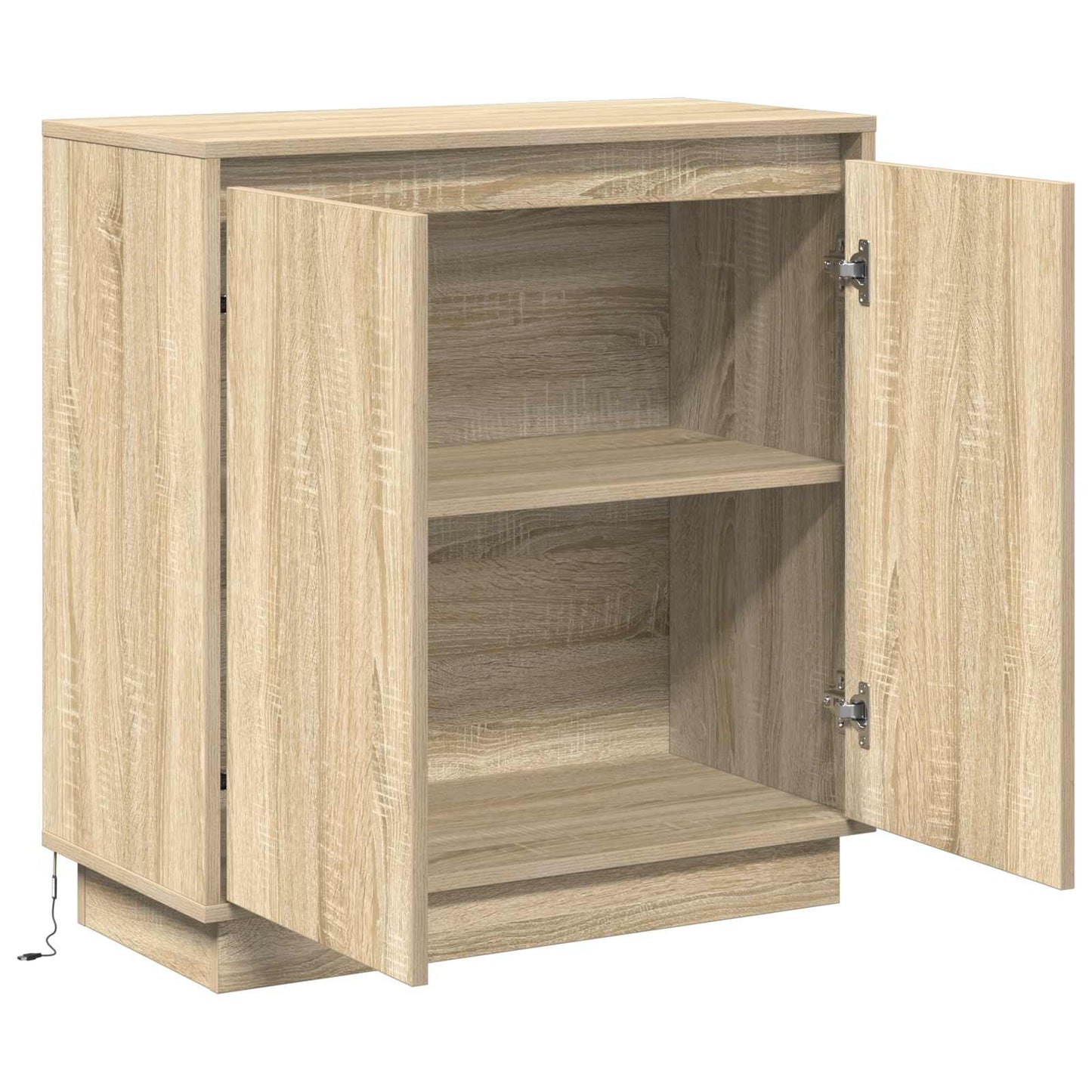 LED tálaló Sonoma Tölgy 71 x 34,5 x 75 cm Szerelt Fa