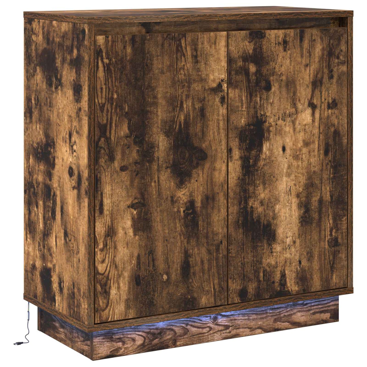 LED tálaló Füstös Tölgy 71 x 34,5 x 75 cm Szerelt Fa