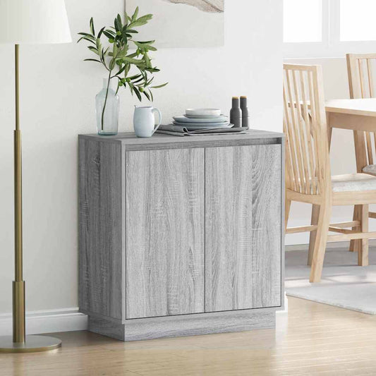 LED tálaló részére Szürke Sonoma 71 x 34,5 x 75 cm Faanyag