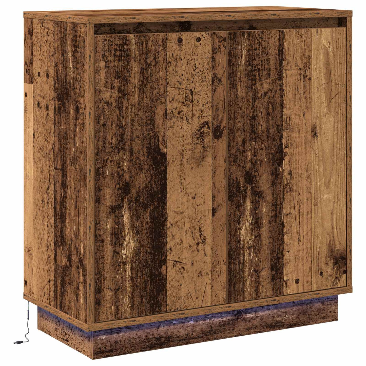 LED tálaló Antik Fa 71 x 34,5 x 75 cm Szerelt Fa