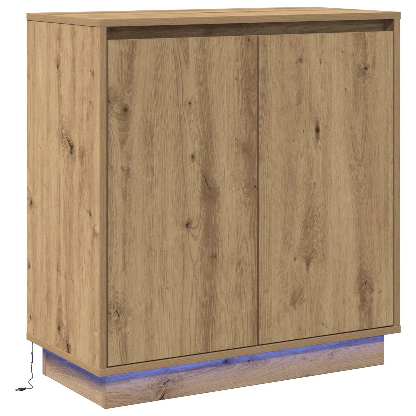 LED tálaló Kézműves Tölgy 71 x 34,5 x 75 cm Szerelt Fa