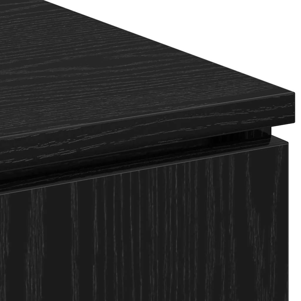 TV szekrény 100 x 38 x 49 cm Fekete tölgy Szerelt Fa