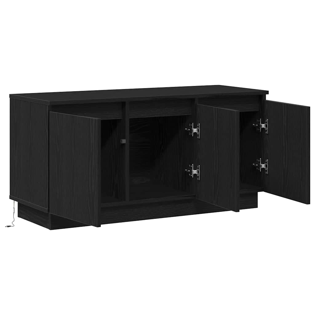 TV szekrény 100 x 38 x 49 cm Fekete tölgy Szerelt Fa