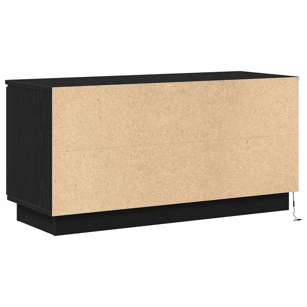 TV szekrény 100 x 38 x 49 cm Fekete tölgy Szerelt Fa