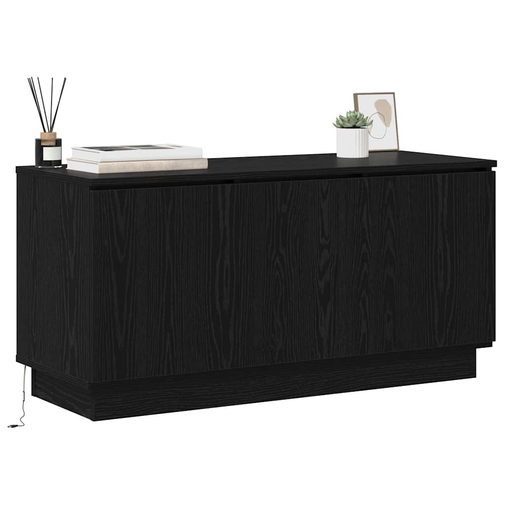 TV szekrény 100 x 38 x 49 cm Fekete tölgy Szerelt Fa