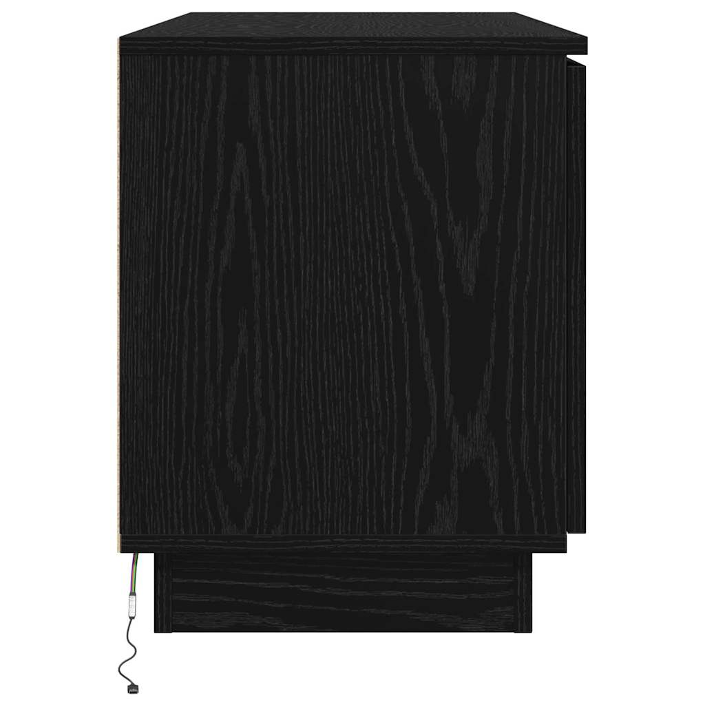 TV szekrény 100 x 38 x 49 cm Fekete tölgy Szerelt Fa