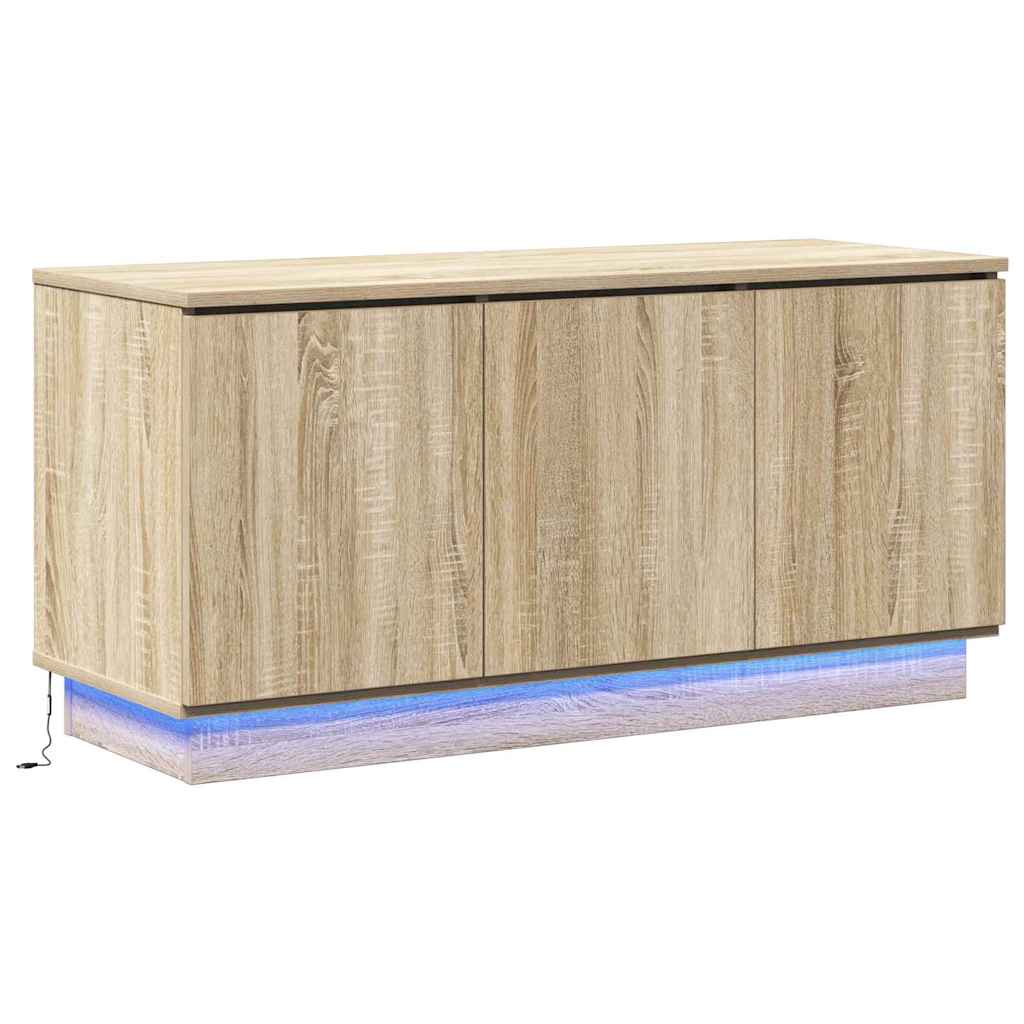TV szekrény 100 x 38 x 49 cm Sonoma tölgy Szerelt Fa