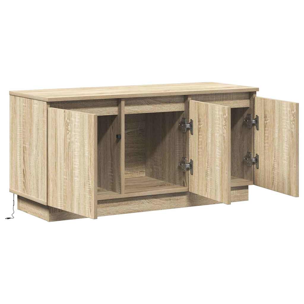 TV szekrény 100 x 38 x 49 cm Sonoma tölgy Szerelt Fa
