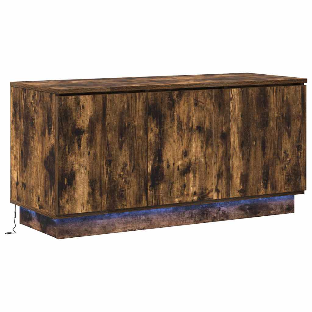 TV szekrény 100 x 38 x 49 cm Füstölt tölgy Szerelt Fa