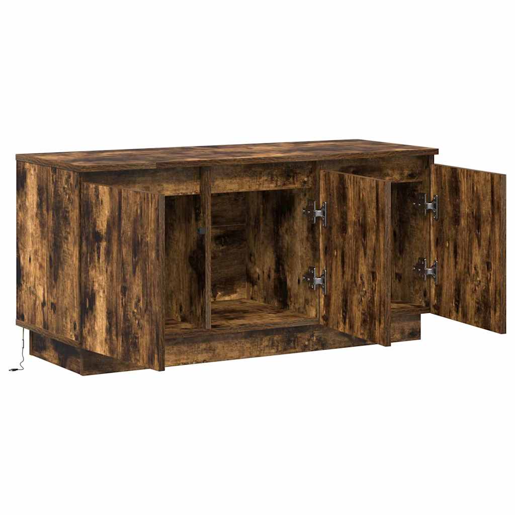 TV szekrény 100 x 38 x 49 cm Füstölt tölgy Szerelt Fa