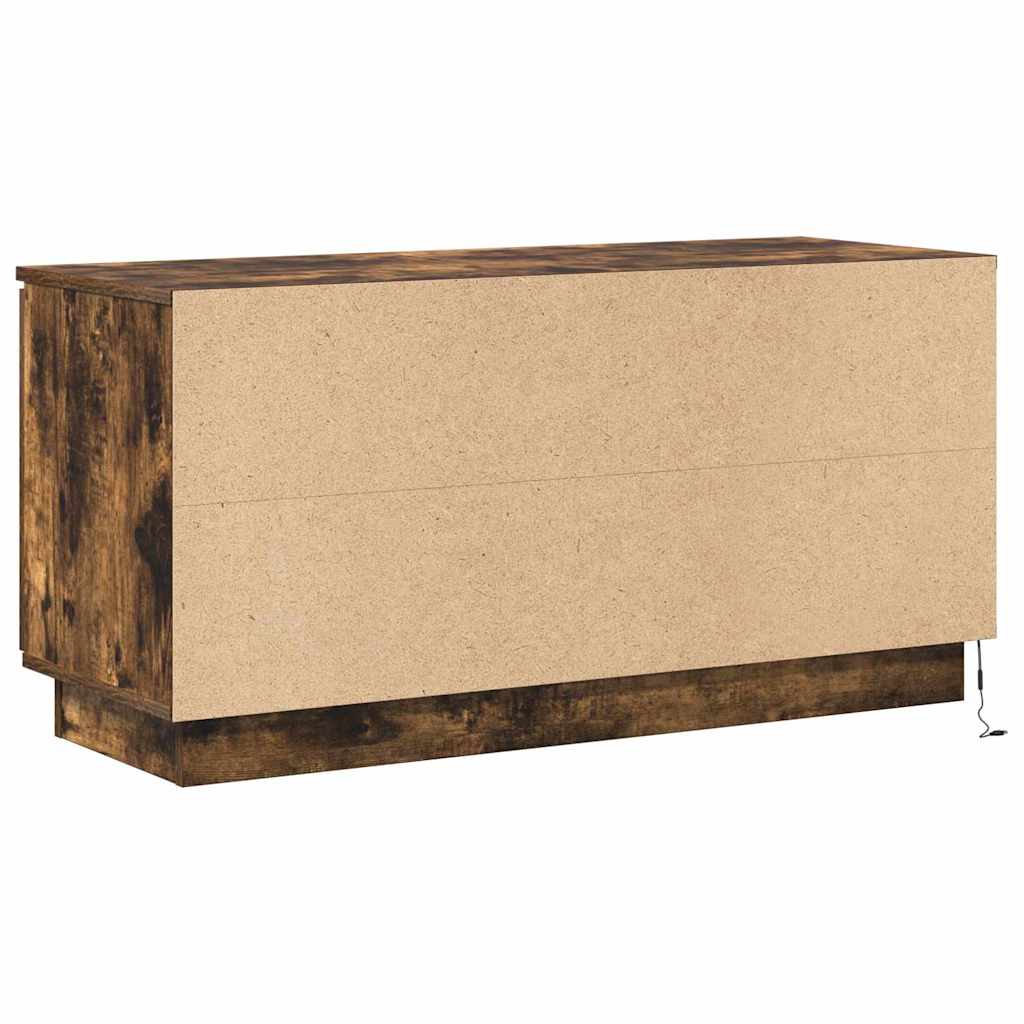TV szekrény 100 x 38 x 49 cm Füstölt tölgy Szerelt Fa