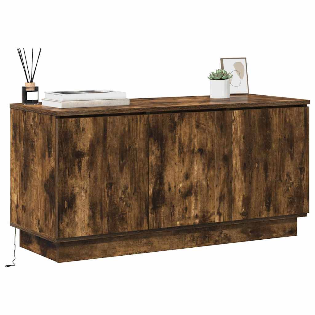 TV szekrény 100 x 38 x 49 cm Füstölt tölgy Szerelt Fa