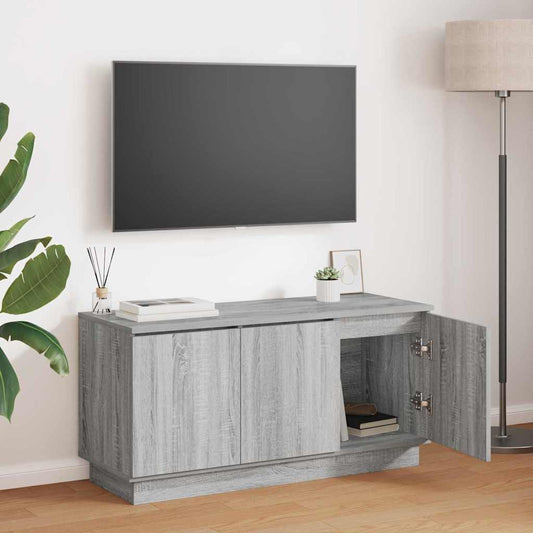 TV szekrény Szürke Sonoma 100 x 38 x 49 cm Faanyag