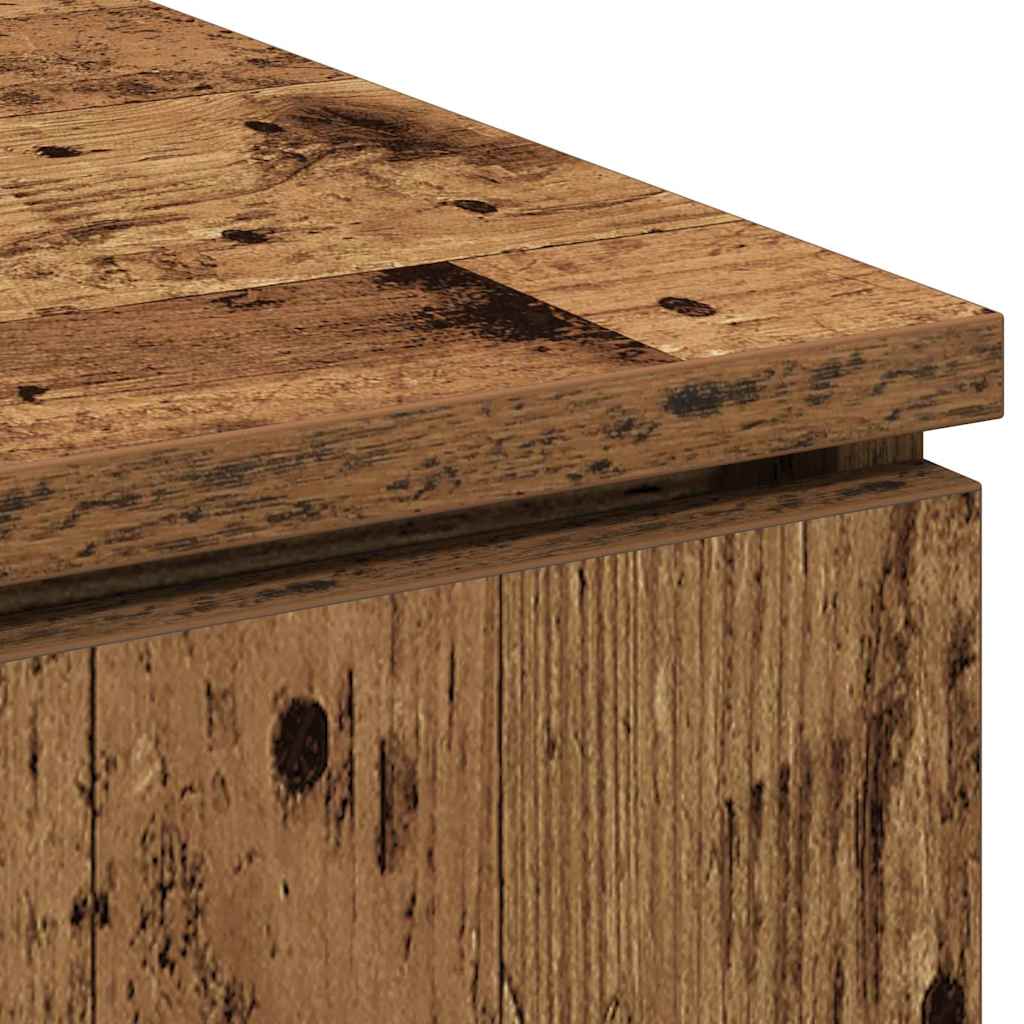 TV szekrény 100 x 38 x 49 cm Öreg fa Szerelt Fa