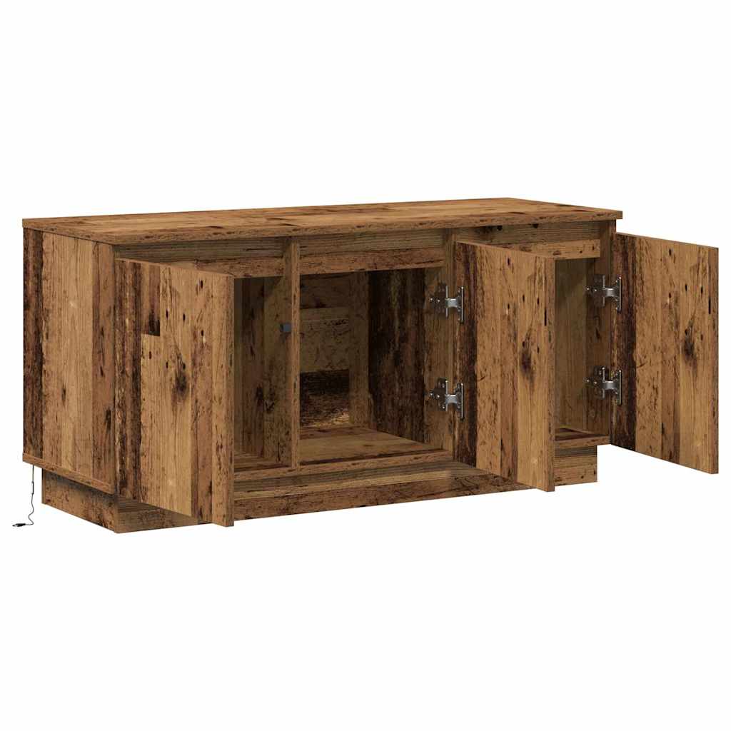 TV szekrény 100 x 38 x 49 cm Öreg fa Szerelt Fa