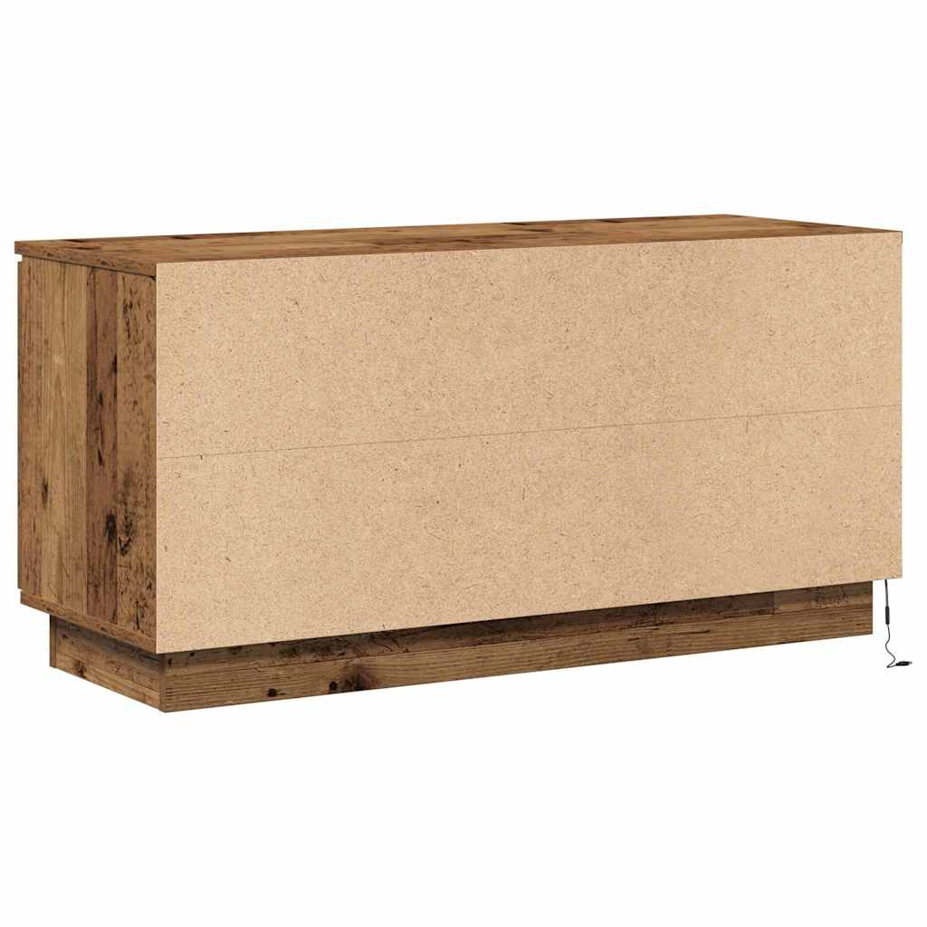 TV szekrény 100 x 38 x 49 cm Öreg fa Szerelt Fa