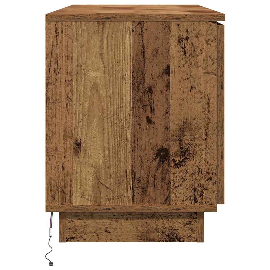 TV szekrény 100 x 38 x 49 cm Öreg fa Szerelt Fa
