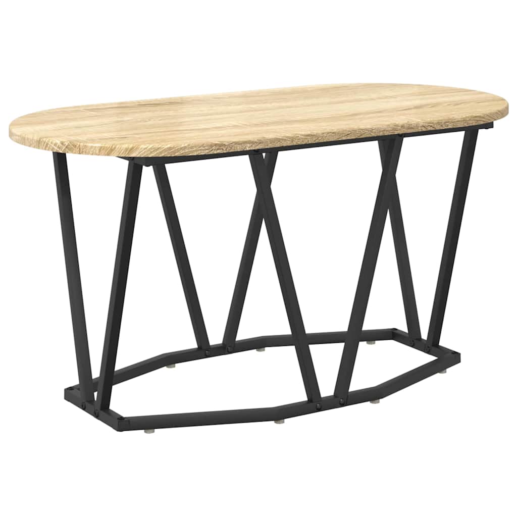 Dohányzóasztal Sonoma tölgy 80 x 40 x 40.5 cm Mérnöki fa és fém