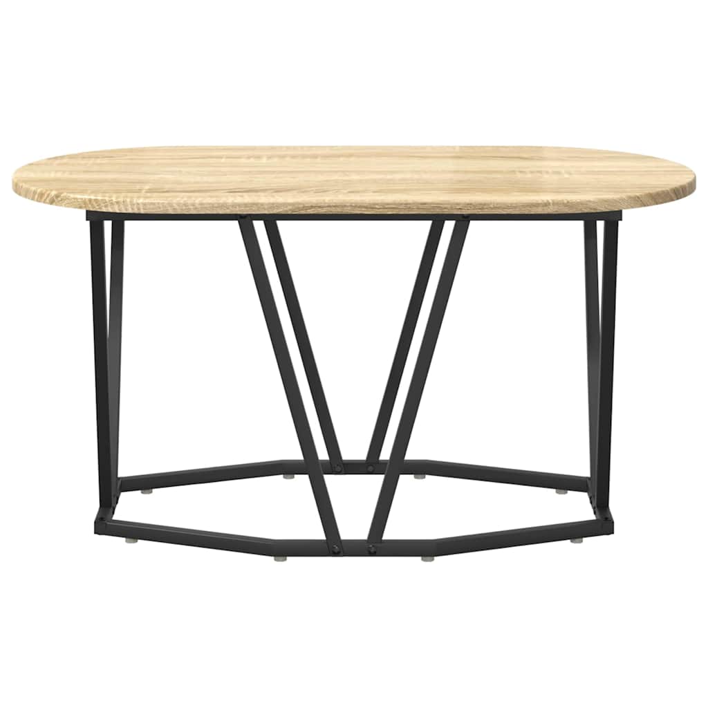 Dohányzóasztal Sonoma tölgy 80 x 40 x 40.5 cm Mérnöki fa és fém
