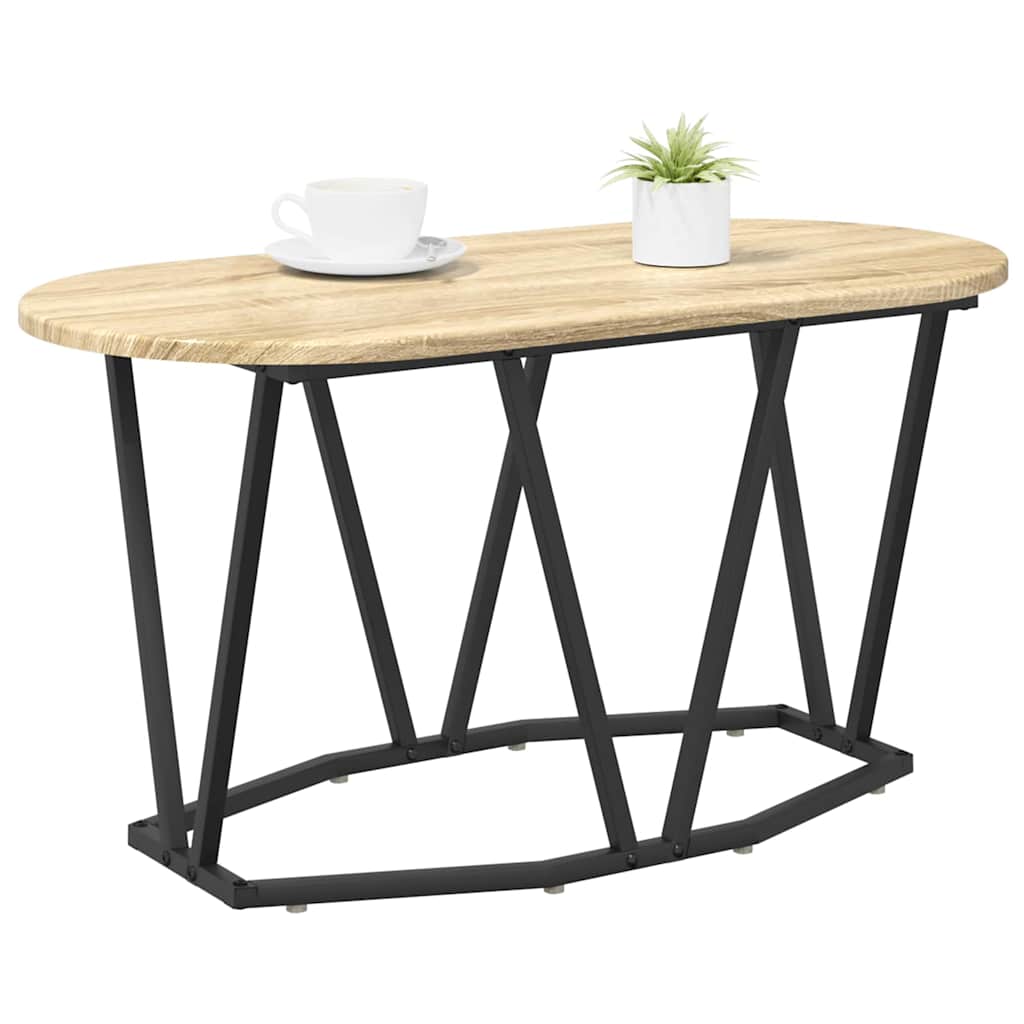 Dohányzóasztal Sonoma tölgy 80 x 40 x 40.5 cm Mérnöki fa és fém